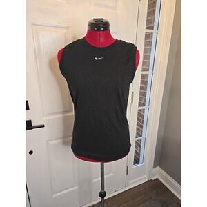 NWT Vintage Nike Center Swoosh Tank Top Size Med Made In USA Black Circa 1990's